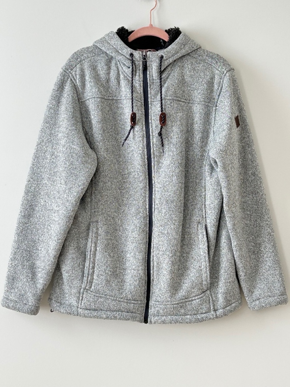 Rugged Elements Gray Mountain Fleece Hoodie Jacket